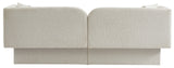 Marcel Boucle Fabric / MDF / Foam Contemporary Cream Boucle Fabric Sofa - 91" W x 28" D x 32.5" H