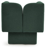 Marcel Boucle Fabric / MDF / Foam Contemporary Green Boucle Fabric Chair - 32" W x 28" D x 31.5" H