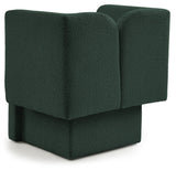 Marcel Boucle Fabric / MDF / Foam Contemporary Green Boucle Fabric Chair - 32" W x 28" D x 31.5" H