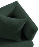 Marcel Boucle Fabric / MDF / Foam Contemporary Green Boucle Fabric Chair - 32" W x 28" D x 31.5" H