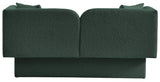 Marcel Boucle Fabric / MDF / Foam Contemporary Green Boucle Fabric Loveseat - 68" W x 28" D x 32" H