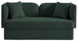 Marcel Boucle Fabric / MDF / Foam Contemporary Green Boucle Fabric Loveseat - 68" W x 28" D x 32" H