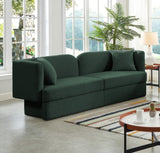 Marcel Boucle Fabric / MDF / Foam Contemporary Green Boucle Fabric Sofa - 91" W x 28" D x 32.5" H