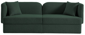 Marcel Boucle Fabric / MDF / Foam Contemporary Green Boucle Fabric Sofa - 91" W x 28" D x 32.5" H
