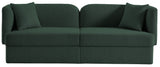 Marcel Boucle Fabric / MDF / Foam Contemporary Green Boucle Fabric Sofa - 91" W x 28" D x 32.5" H