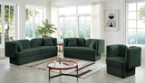 Marcel Boucle Fabric / MDF / Foam Contemporary Green Boucle Fabric Sofa - 91" W x 28" D x 32.5" H