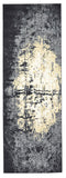 Bleecker Watercolor Effect Rug, Deep Gray/Straw Gold, 2ft-10in x 7ft-10in, Runner