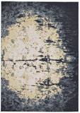 Bleecker Watercolor Effect Rug, Deep Gray/Straw Gold, 8ft x 11ft Area Rug