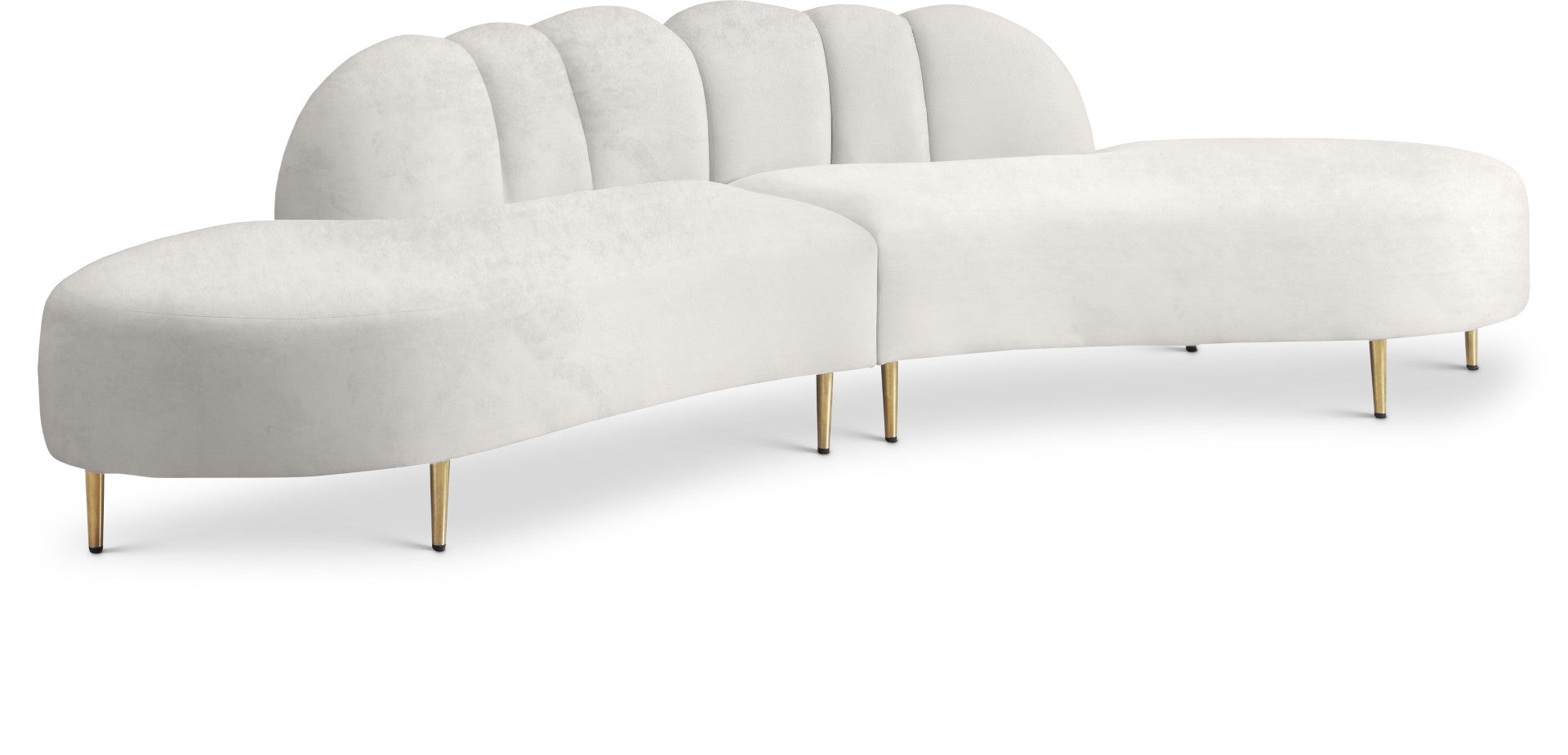 Divine Contemporary 2-Piece Sectional Sofa
