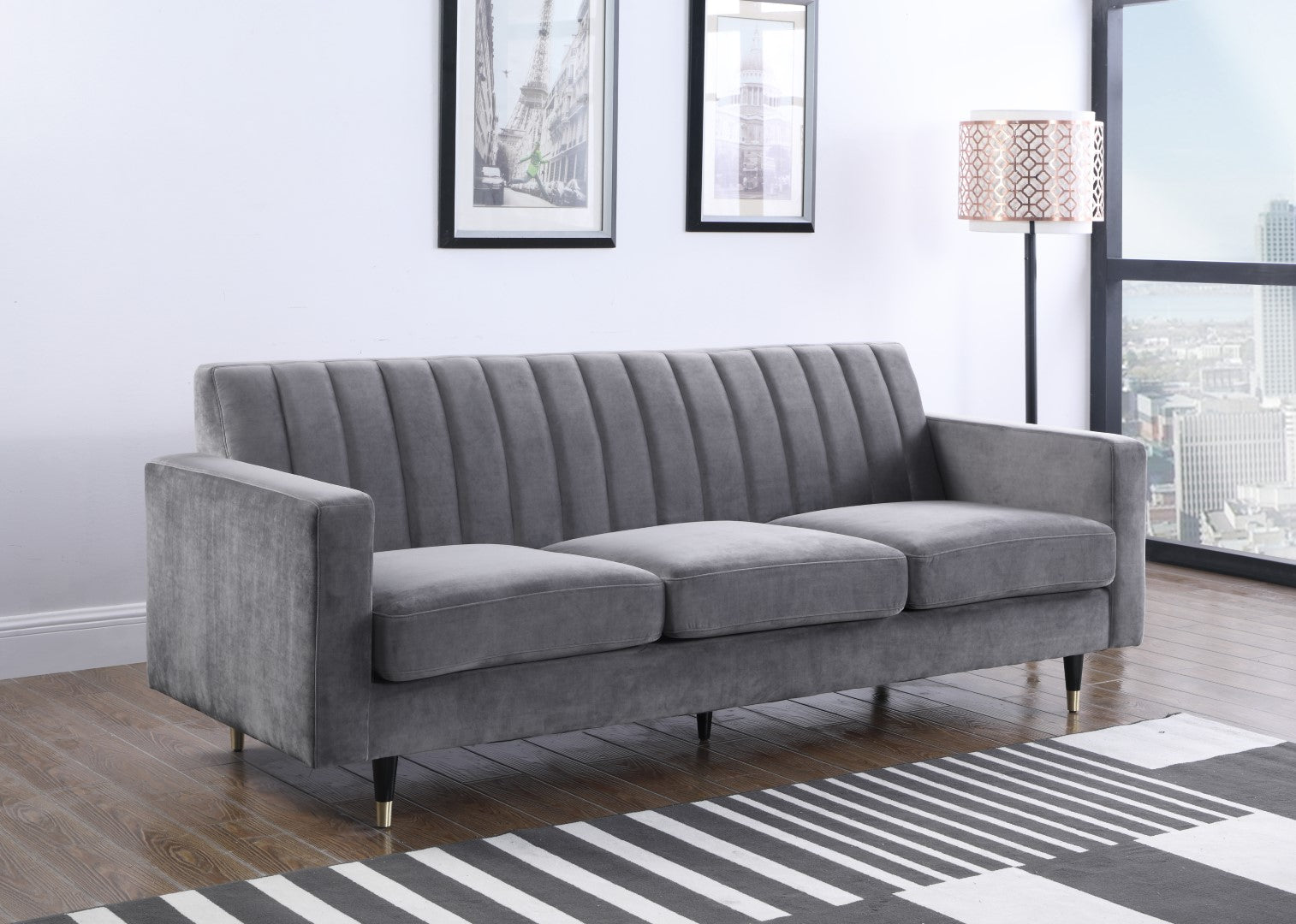 Lola Contemporary Sofa - Thumbnail 4