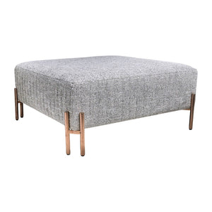 Sagebrook Home Contemporary Square Ottoman - Gray Kd 17049-03 Gray Non-woven Fabric