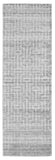 Gramercy Luxe Viscose Rug, High-low Pile, Light Silver Gray, 2ft-6in x 8ft, Runner