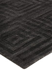 Gramercy Luxe Viscose Rug, High-low Pile Rug, Asphalt Gray, 9ft-6in x 13ft-6in