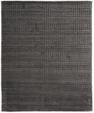 Gramercy Luxe Viscose Rug, High-low Pile Rug, Asphalt Gray, 9ft-6in x 13ft-6in