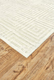 Gramercy Luxe Viscose Area Rug, High-low Pile, Marled Ivory, 9ft-6in x 13ft-6in