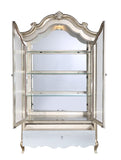 Esteban Transitional Curio Mirrored & Antique Champagne Finish 62204-ACME