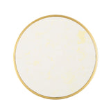 Noble House Mahalia Indoor Glam 16 Inch White Finish Faux Stone Side Table