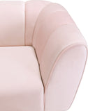 Beaumont Velvet / Engineered Wood / Metal / Foam Contemporary Pink Velvet Chair - 44" W x 34" D x 29" H