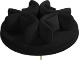 Circlet Velvet / Engineered Wood / Iron / Foam Contemporary Black Velvet Round Sofa Settee - 72" W x 72" D x 29" H