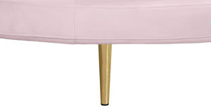 Circlet Velvet / Engineered Wood / Iron / Foam Contemporary PInk Velvet Round Sofa Settee - 72" W x 72" D x 29" H