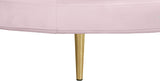 Circlet Velvet / Engineered Wood / Iron / Foam Contemporary PInk Velvet Round Sofa Settee - 72" W x 72" D x 29" H