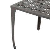 Kai Outdoor 18" Bronze Finished Cast Aluminum Side Table Noble House