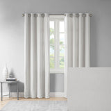 Englewood Modern/Contemporary 100% Polyester Solid Piece Dyed Grommet Top Window Panel