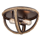 Elk Showroom Natural Rope Flush Mount