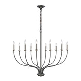 Madeline 45'' Wide 10-Light Chandelier - Dark Gray