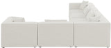 Cube Linen Textured Fabric / Engineered Wood / Foam Contemporary Cream Durable Linen Textured Modular Sectional - 144" W x 108" D x 26" H