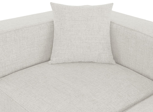 Cube Linen Textured Fabric / Engineered Wood / Foam Contemporary Cream Durable Linen Textured Modular Sectional - 144" W x 108" D x 26" H