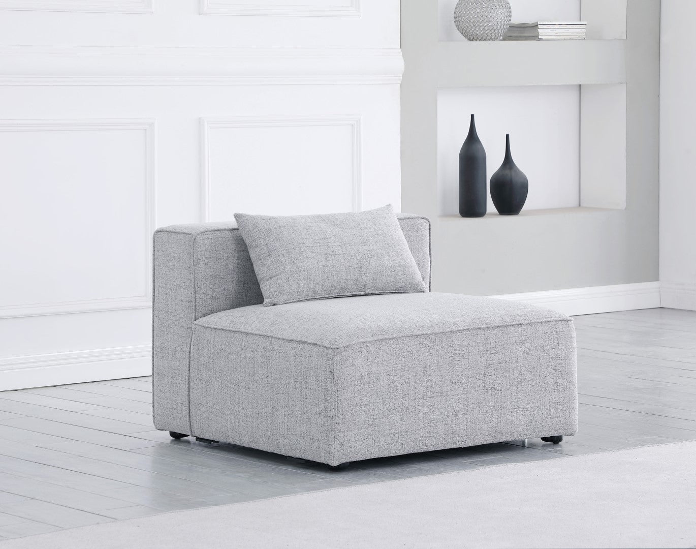 Meridian Furniture Cube Modular Armless Chair - Thumbnail 4
