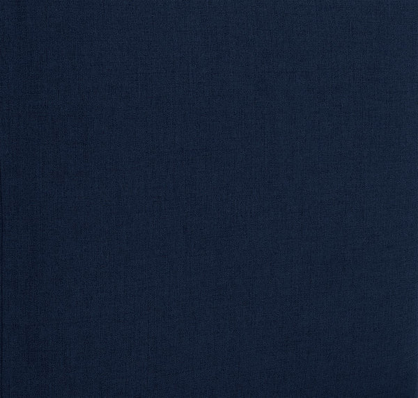 Cube Linen Textured Fabric / Engineered Wood / Foam Contemporary Navy Durable Linen Textured Armless - 36" W x 36" D x 26" H