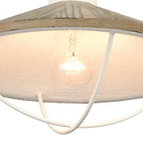 Cape May 14'' Wide 1-Light Semi Flush Mount - White Coral