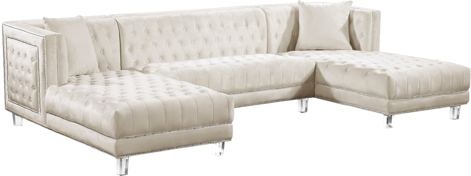 Moda Contemporary 3-Piece Sectional Sofa - Thumbnail 3