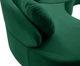 Vivacious Velvet / Engineered Wood / Metal / Foam Contemporary Green Velvet 3pc. Sectional (3 Boxes) - 169" W x 60" D x 30.5" H