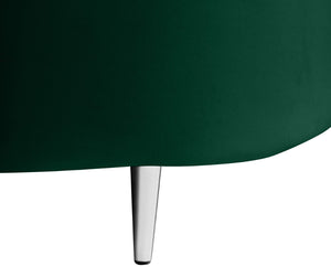 Vivacious Velvet / Engineered Wood / Metal / Foam Contemporary Green Velvet 3pc. Sectional (3 Boxes) - 169" W x 60" D x 30.5" H