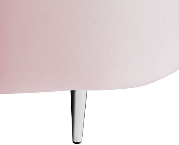 Vivacious Velvet / Engineered Wood / Metal / Foam Contemporary Pink Velvet 3pc. Sectional (3 Boxes) - 169" W x 60" D x 30.5" H