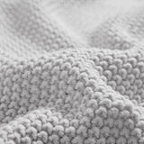 Bree Knit Casual 100% Acrylic Knitted Blanket in Grey