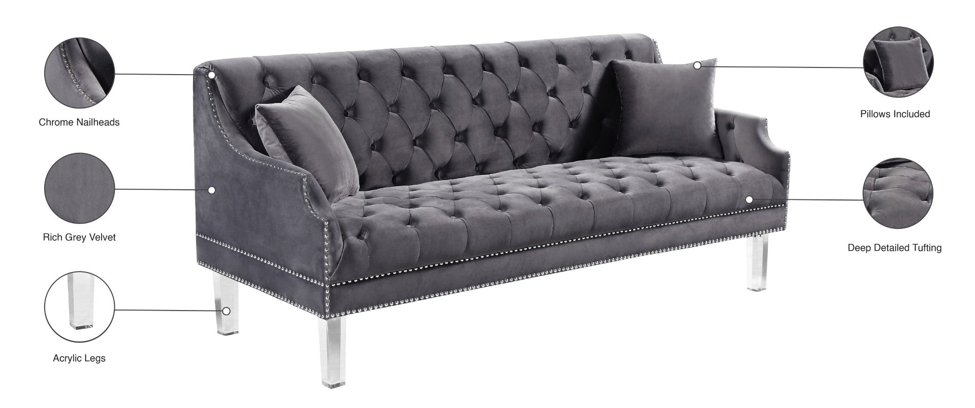 Roxy Contemporary Sofa - Thumbnail 3