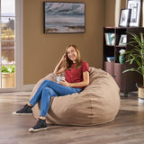 Noble House Rothrock Indoor Water Resistant 4.5' Bean Bag, Tuscany