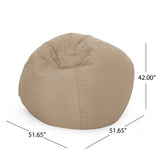 Noble House Rothrock Indoor Water Resistant 4.5' Bean Bag, Tuscany