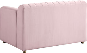 Naya Velvet / Engineered Wood / Metal / Foam Contemporary Pink Velvet Chair - 51.5" W x 35.5" D x 28.5" H