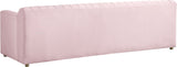 Naya Velvet / Engineered Wood / Metal / Foam Contemporary Pink Velvet Sofa - 93.5" W x 35.5" D x 28.5" H