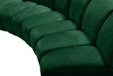 Infinity Velvet / Engineered Wood Contemporary Green Velvet 3pc. Modular Sectional - 119" W x 48" D x 33" H