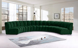 Infinity Velvet / Engineered Wood Contemporary Green Velvet 6pc. Modular Sectional - 174" W x 85" D x 33" H