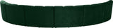 Infinity Velvet / Engineered Wood Contemporary Green Velvet 6pc. Modular Sectional - 174" W x 85" D x 33" H