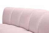 Infinity Velvet / Engineered Wood / Foam Contemporary Pink Velvet 9pc. Modular Sectional - 183" W x 142" D x 33" H