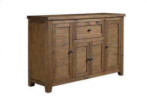 Alpine Furniture Kensington Server, Reclaimed Natural 2668-26 Reclaimed Natural Solid Pine and Plywood 60 x 18 x 38.5