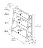 Camden Three Shelf Bookcase